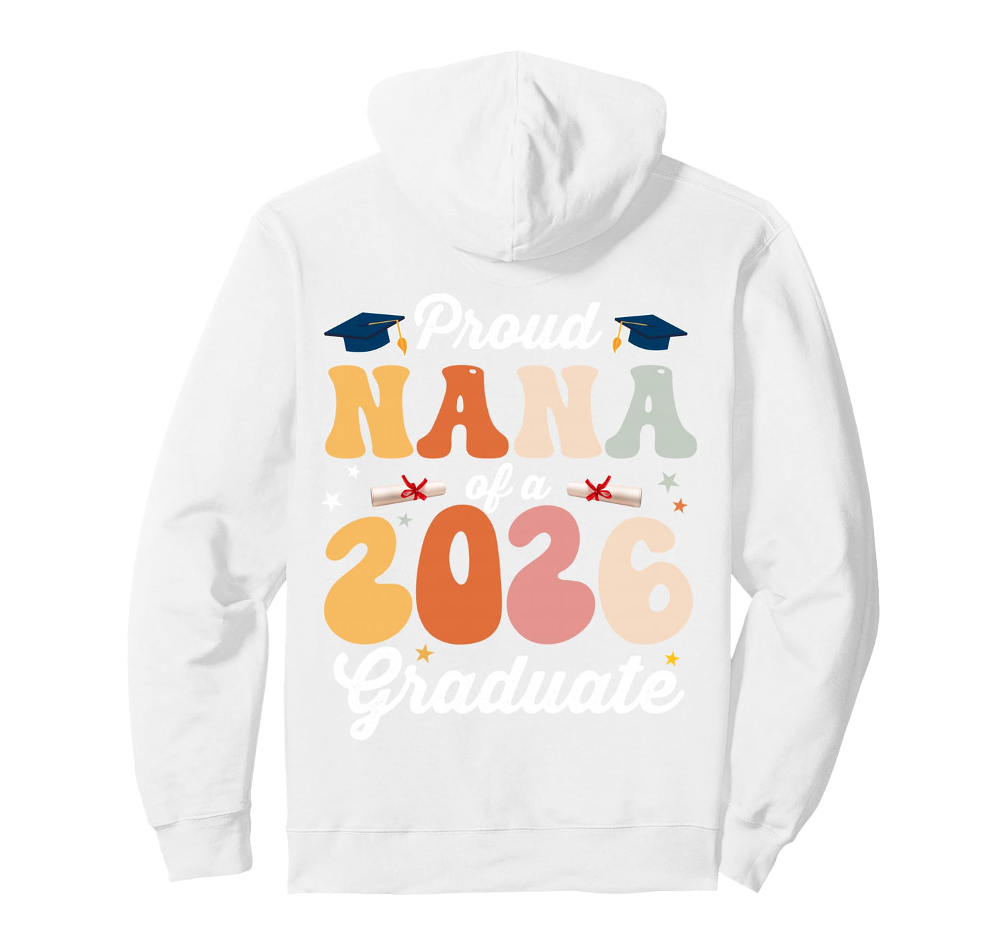 Groovy Proud Dad Class 2026 Graduate Hoodie - Aesthetic Graphic Unisex - T-Shirt, Sweatshirt, Hoodie