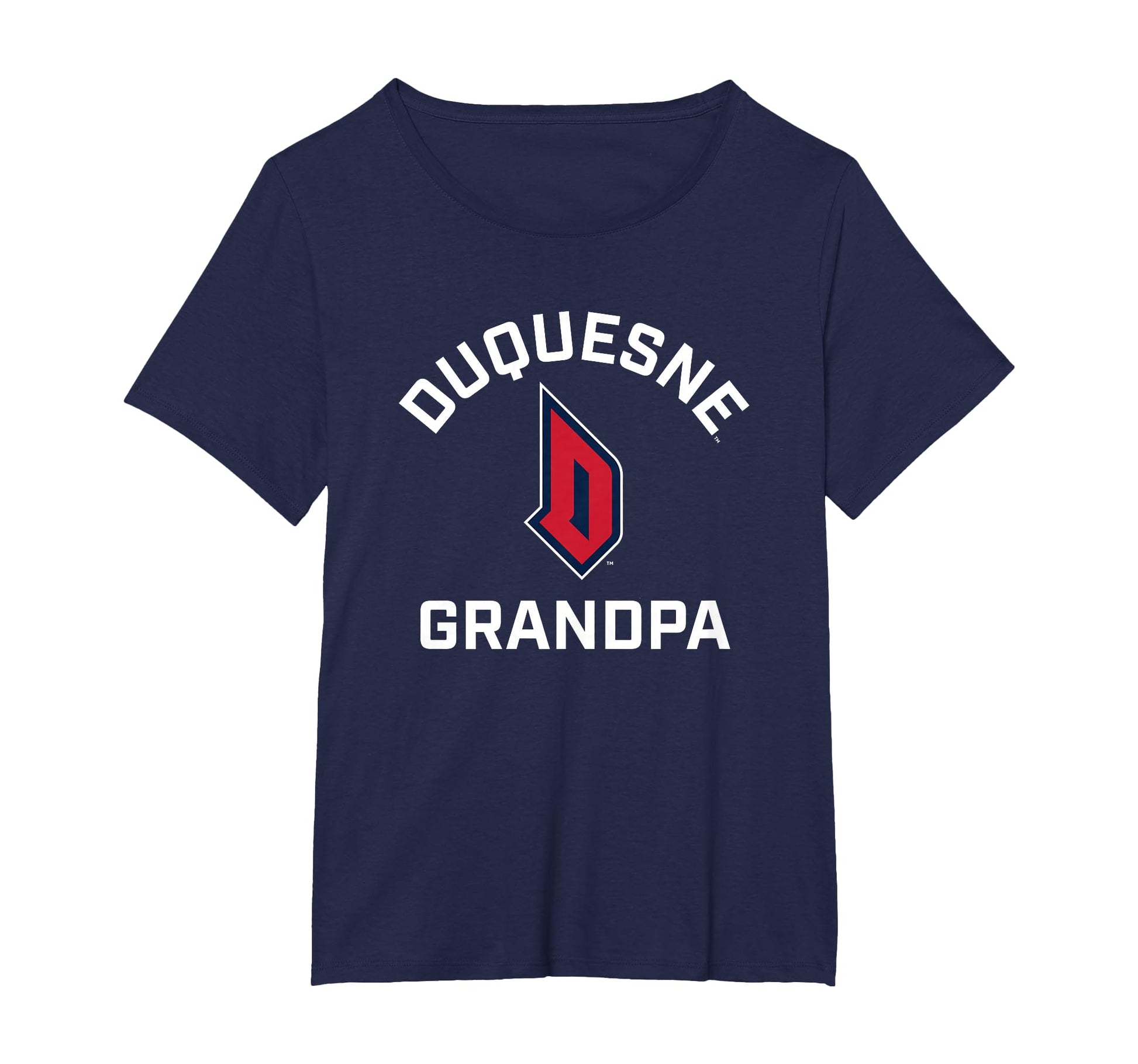 Duquesne University Dukes Arched Grandpa T-Shirt - Custom Art Print Unisex - T-Shirt, Sweatshirt, Hoodie