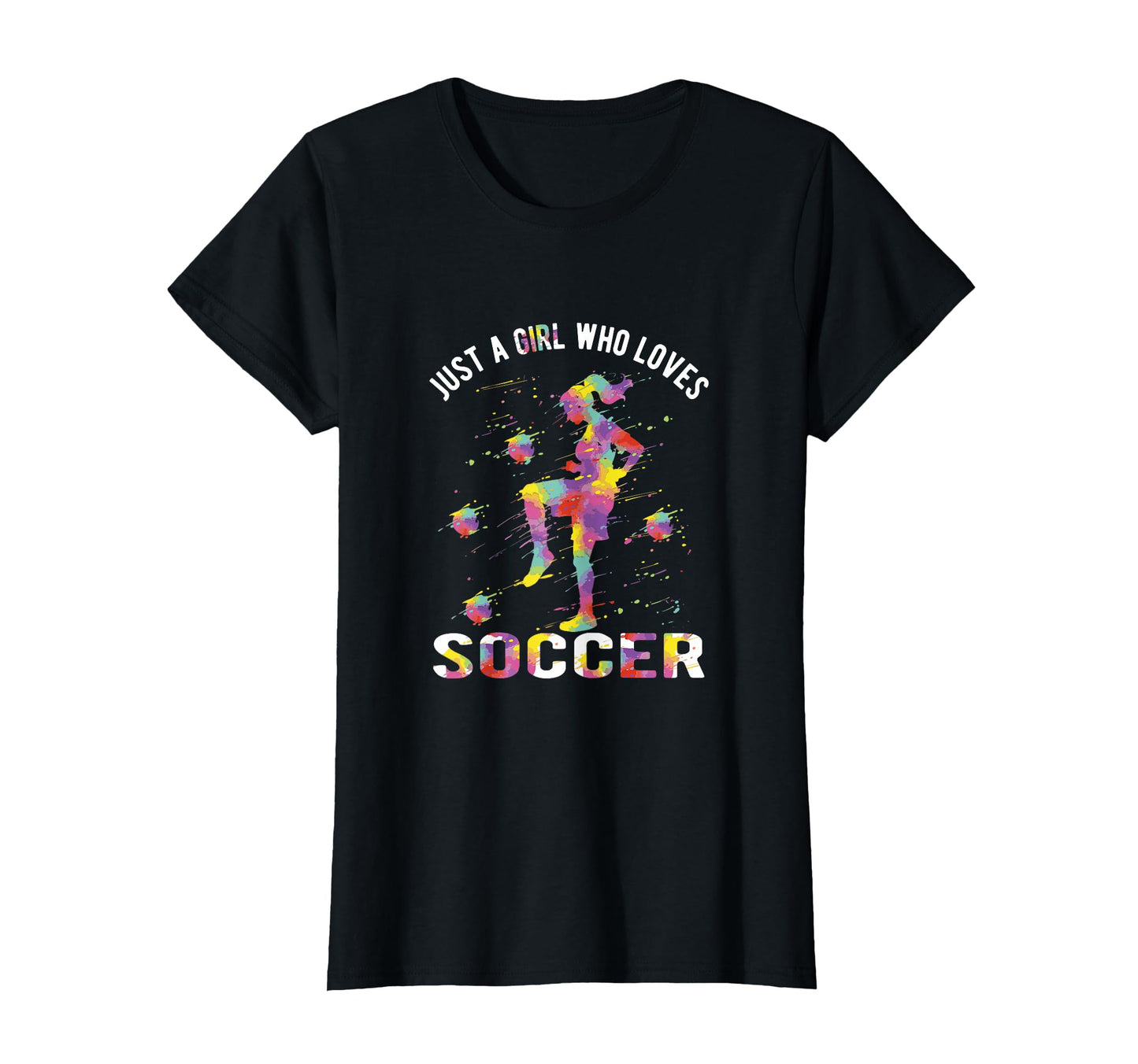 Just Who Loves Soccer T-Shirt - Minimalist Print Unisex - T-Shirt, Sweatshirt, Hoodie