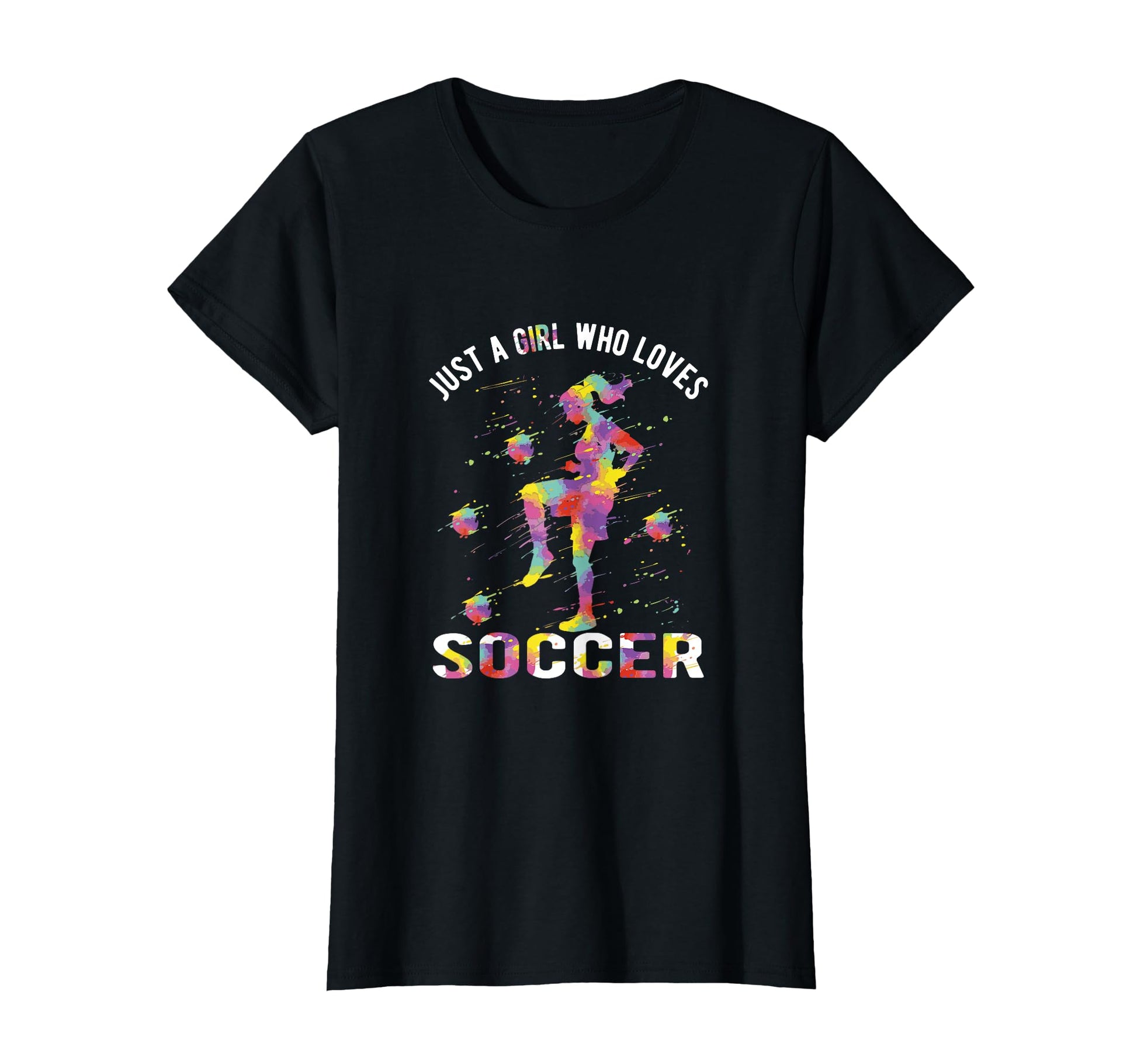 Just Who Loves Soccer T-Shirt - Minimalist Print Unisex - T-Shirt, Sweatshirt, Hoodie
