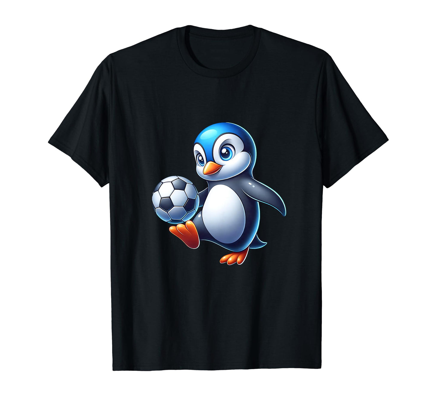 Penguin Bird Soccer Ball Champion Fan T-Shirt - Unique Graphic Unisex - T-Shirt, Sweatshirt, Hoodie