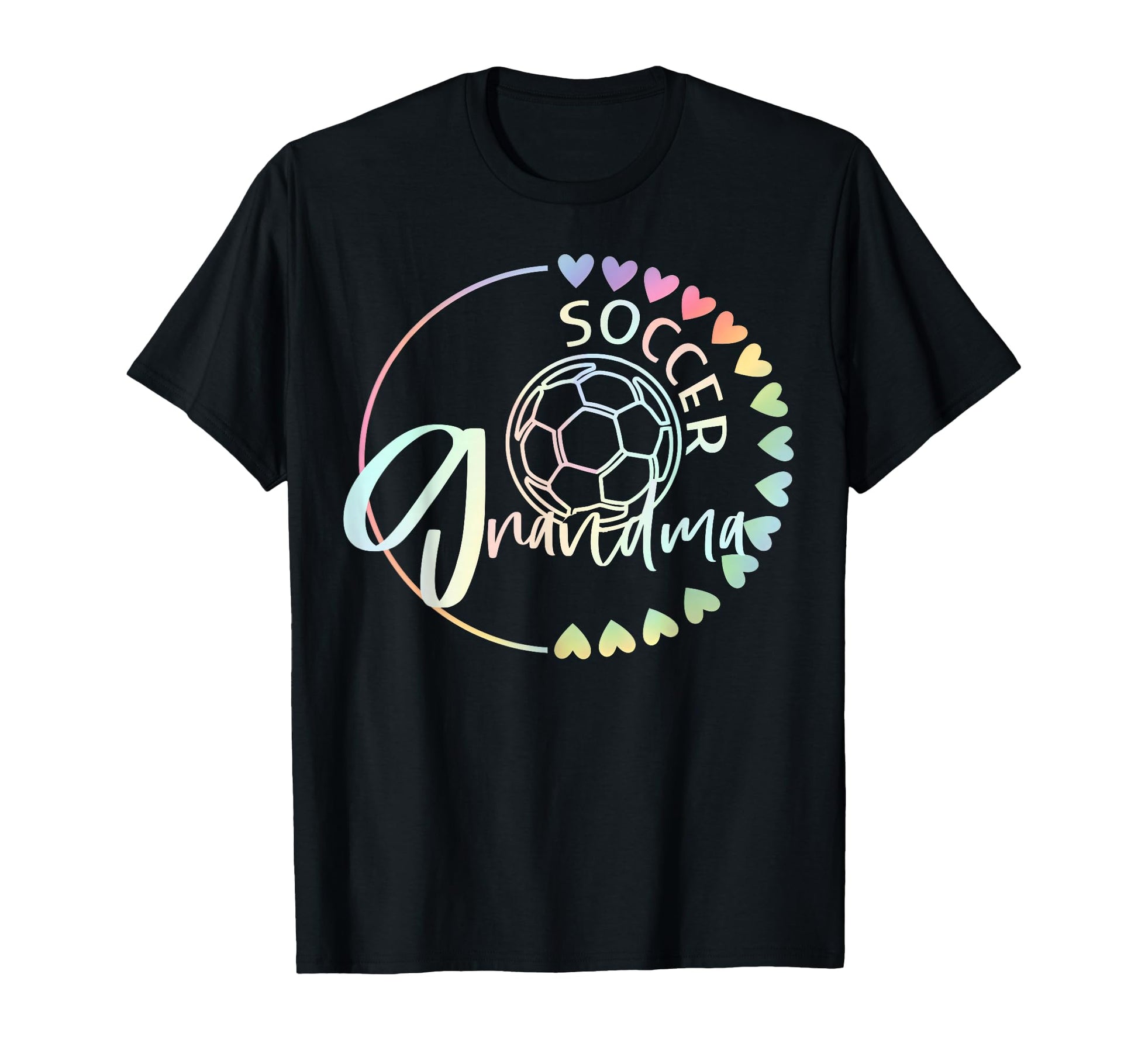 Soccer Grandma Nana Gigi Heart Tie Dye T-Shirt - Unique Graphic Unisex - T-Shirt, Sweatshirt, Hoodie
