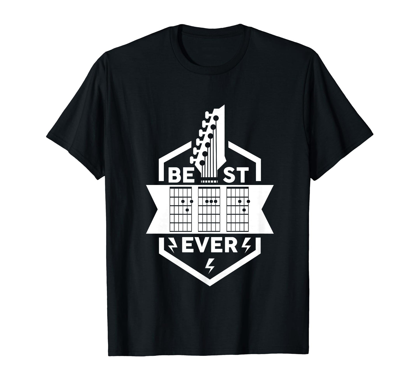 Best Dad Ever Guitarist Musician T-Shirt - Custom Art Print Men Women - T-Shirt, Sweatshirt, Hoodie