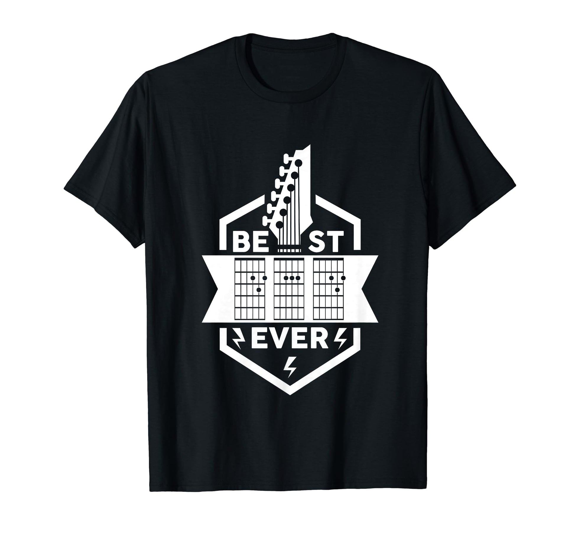 Best Dad Ever Guitarist Musician T-Shirt - Custom Art Print Men Women - T-Shirt, Sweatshirt, Hoodie