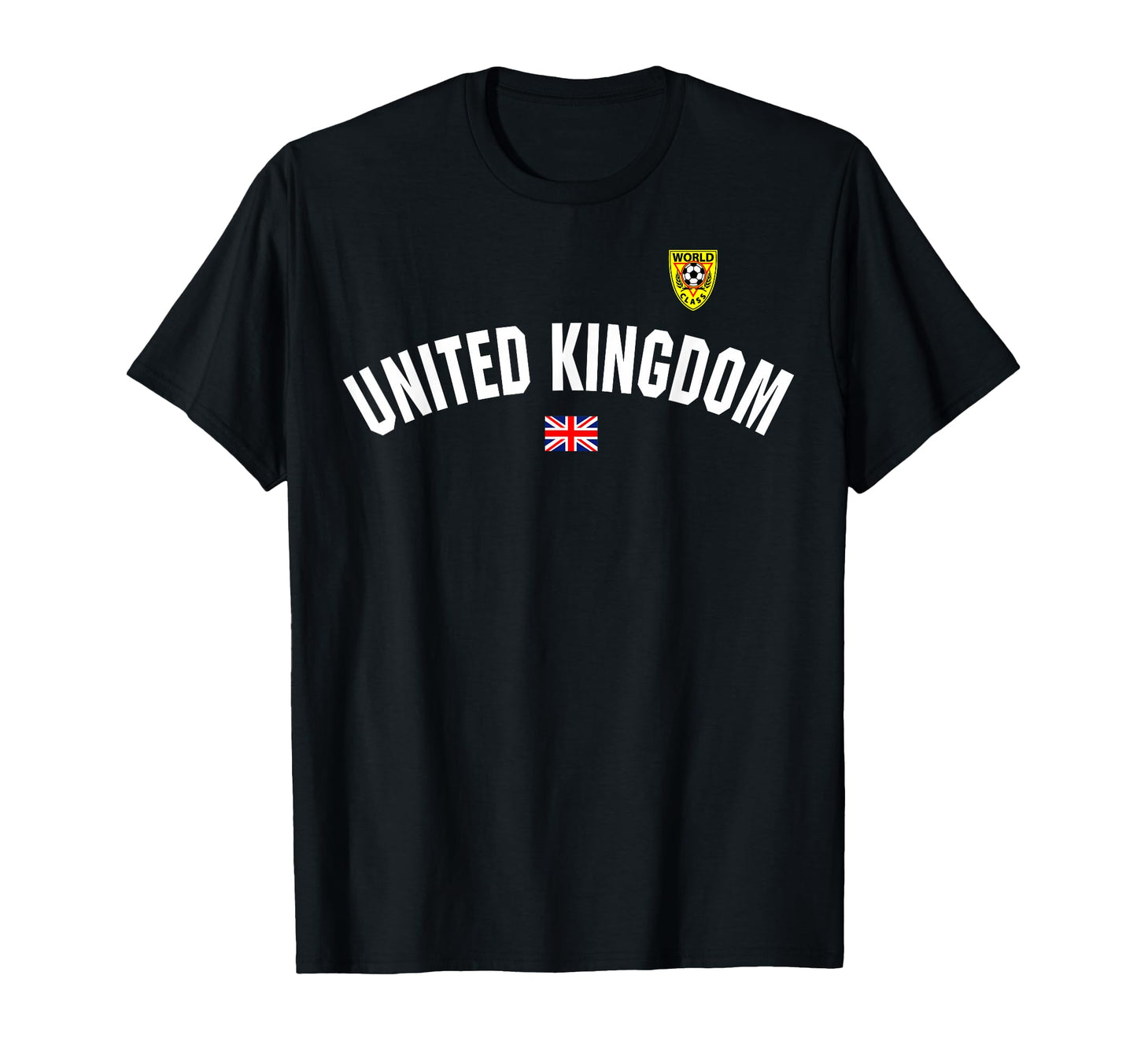 Uk Flag World Class Soccer Jersey T-Shirt - Custom Art Print Men Women - T-Shirt, Sweatshirt, Hoodie