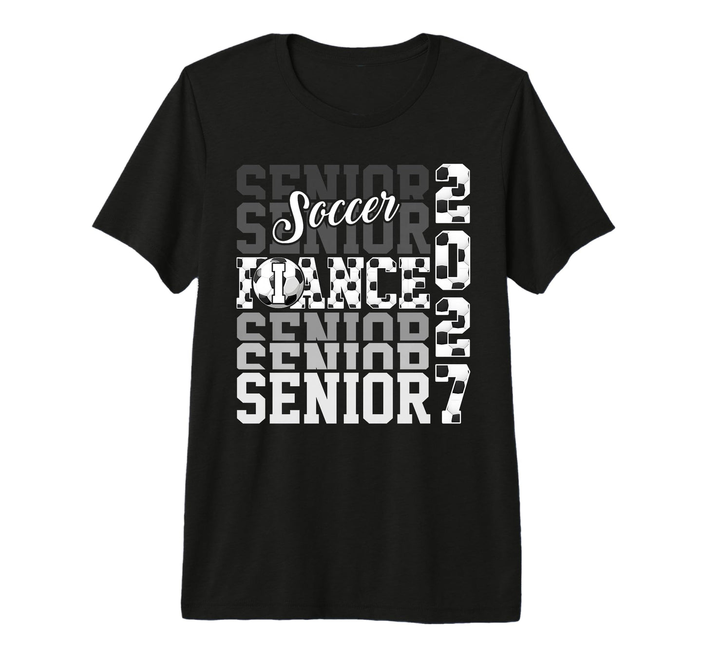Senior 2027 Soccer Fiance Proud T-Shirt - Fun Novelty Design Men Women - T-Shirt, Sweatshirt, Hoodie