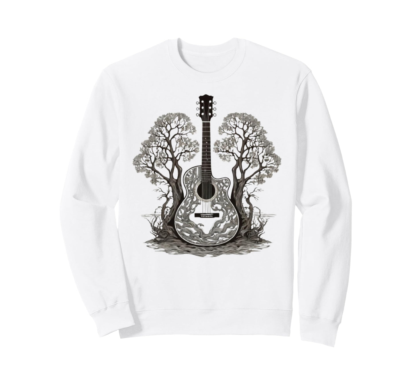 Guitar Tshirts Acoustic Guitar Sweatshirt - Fun Novelty Design Unisex - T-Shirt, Sweatshirt, Hoodie