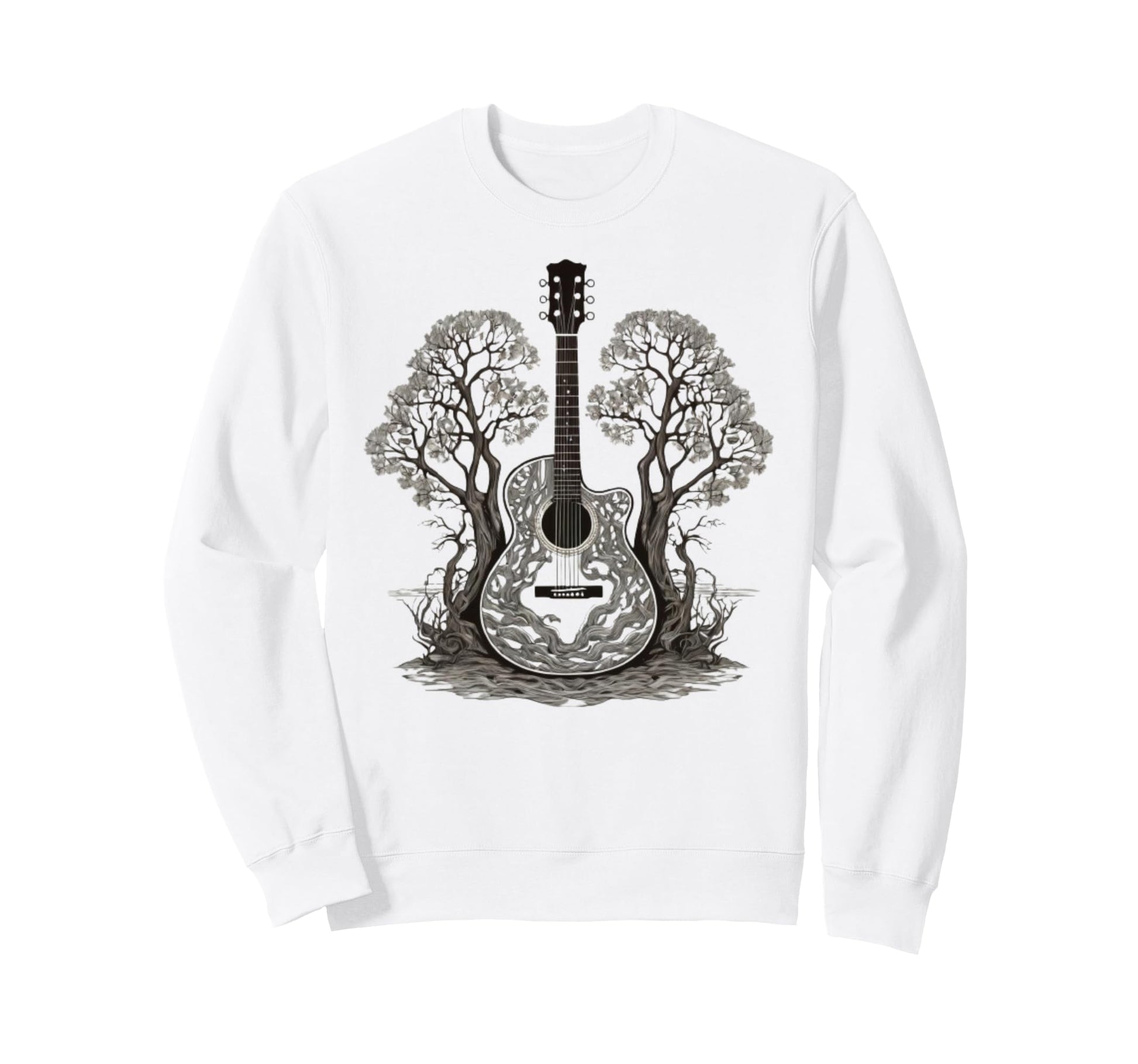 Guitar Tshirts Acoustic Guitar Sweatshirt - Fun Novelty Design Unisex - T-Shirt, Sweatshirt, Hoodie