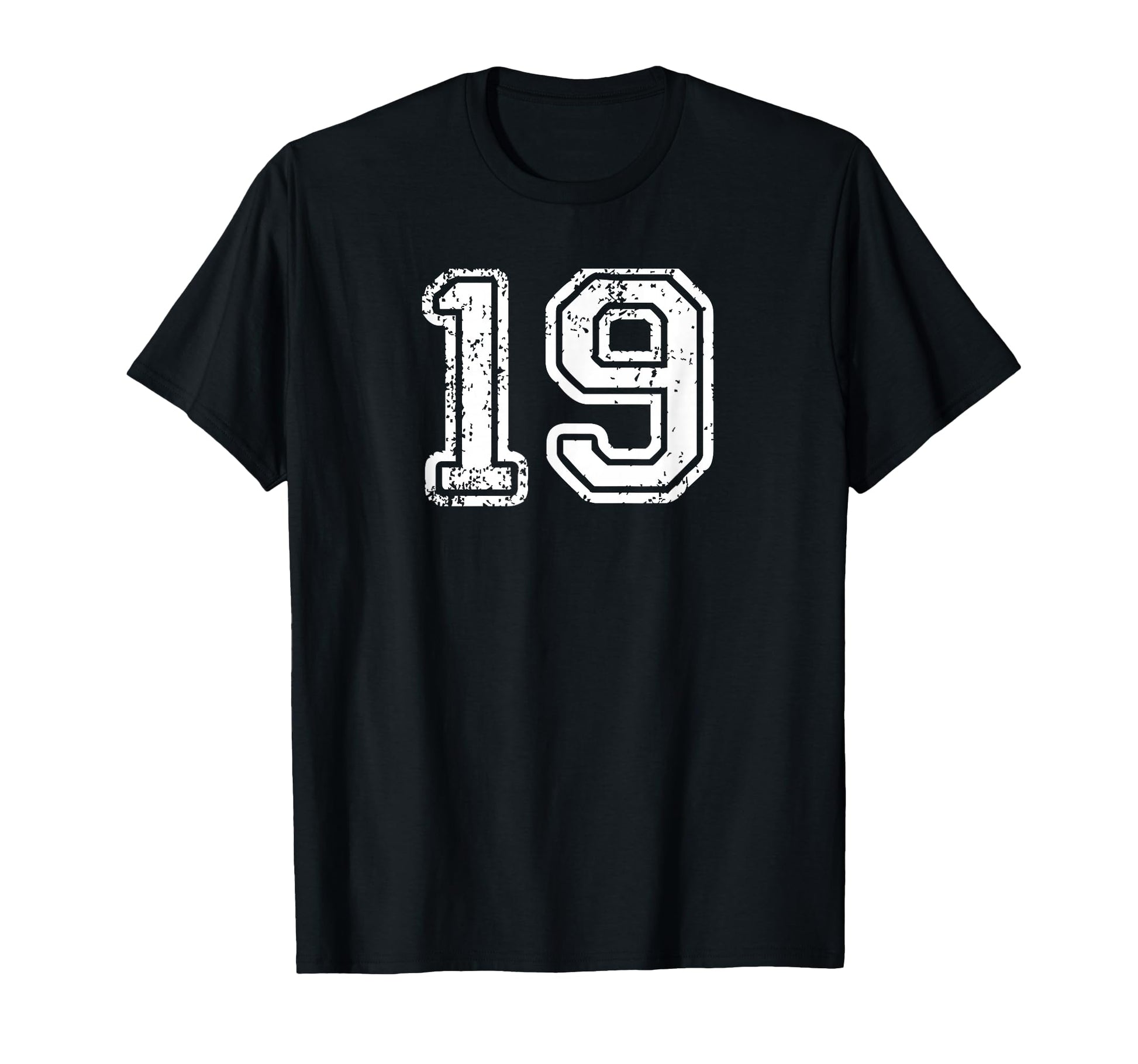 Number 19 Baseball Football Soccer T-Shirt - Custom Art Print Men Women - T-Shirt, Sweatshirt, Hoodie