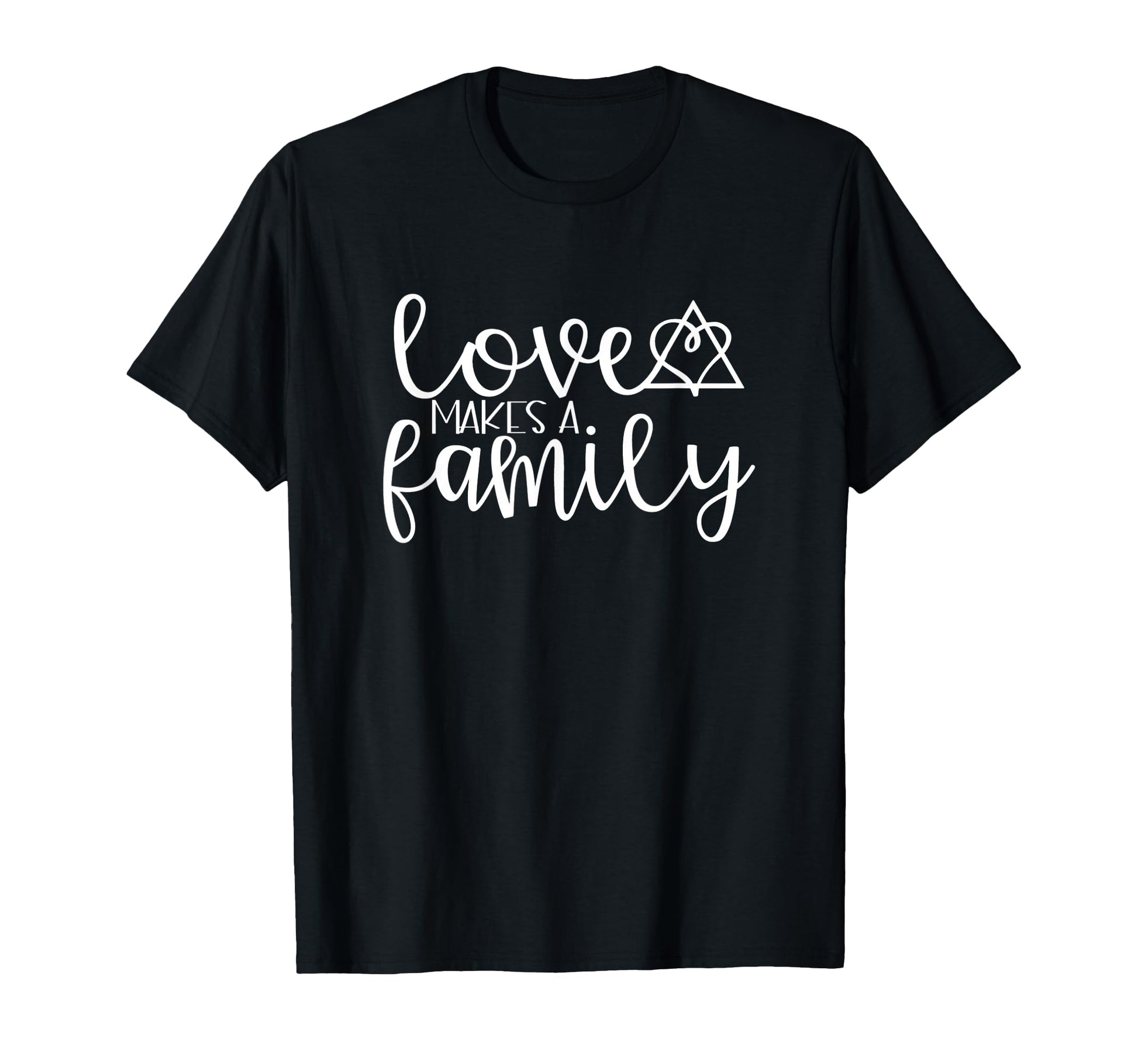 Adoption Gift Love Makes Family Symbol Mom T-Shirt - Trendy Graphic Unisex - T-Shirt, Sweatshirt, Hoodie