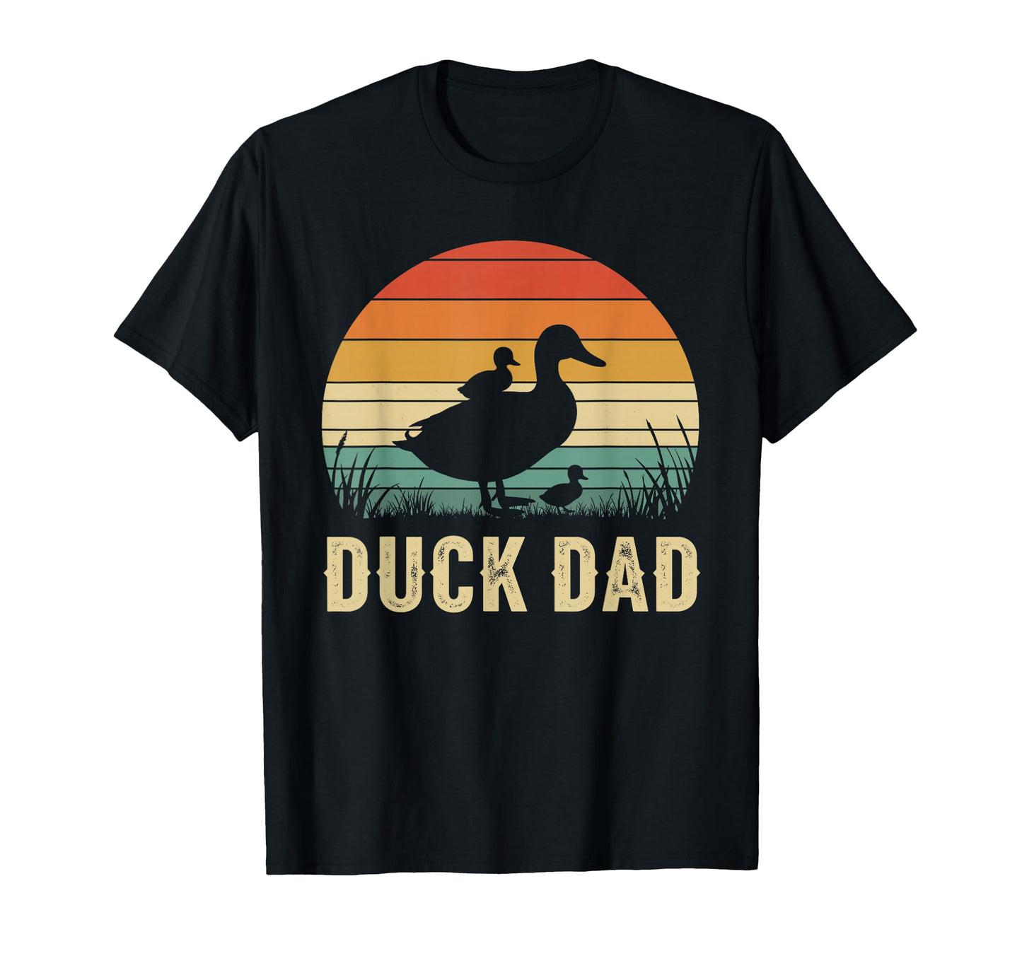 Duck Dad Father Grandpa Fathers T-Shirt - Fun Novelty Design for Adults - T-Shirt, Sweatshirt, Hoodie