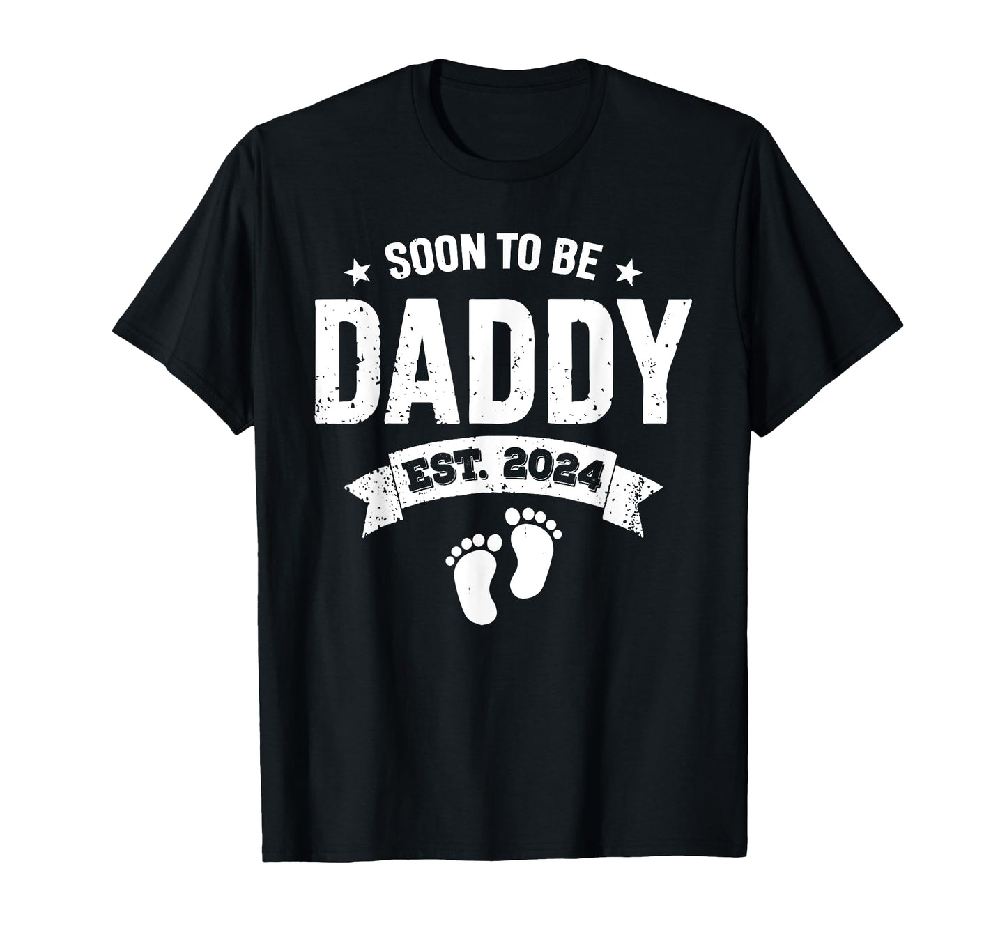 New Dad 1St Time Dad Est 2024 T-Shirt - Minimalist Print Men Women - T-Shirt, Sweatshirt, Hoodie
