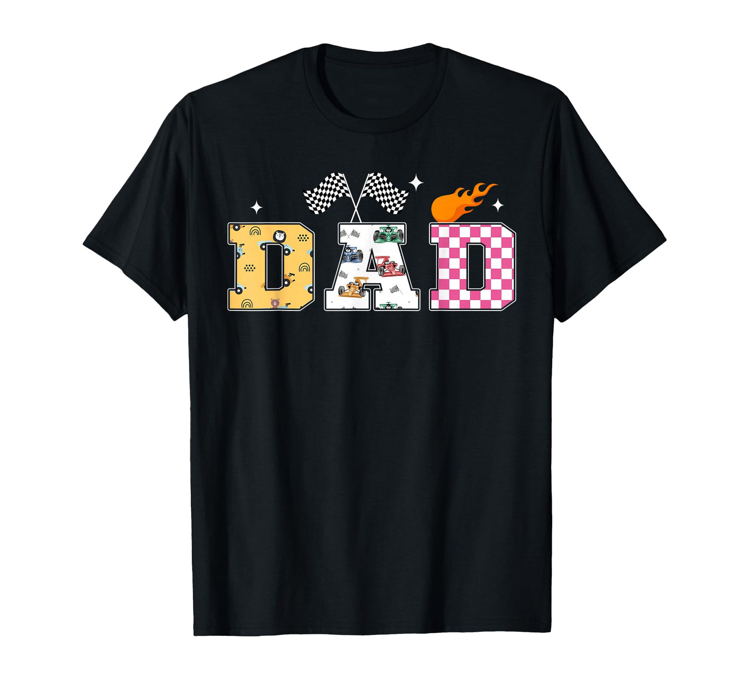 Dad Pit Crew Racing Car Birthday Family T-Shirt - Graphic Print Unisex - T-Shirt, Sweatshirt, Hoodie