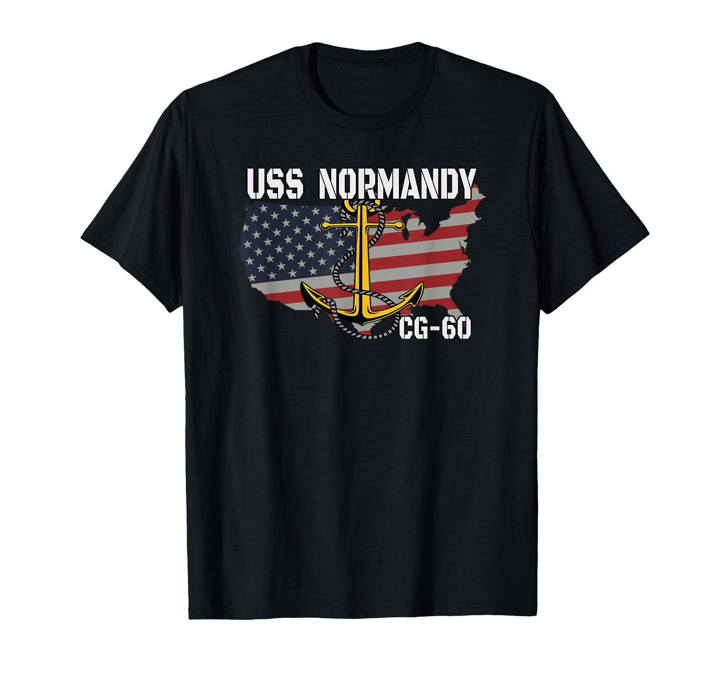Uss Normandy Cg 60 Cruiser Veterans T-Shirt - Trendy Graphic for Adults - T-Shirt, Sweatshirt, Hoodie