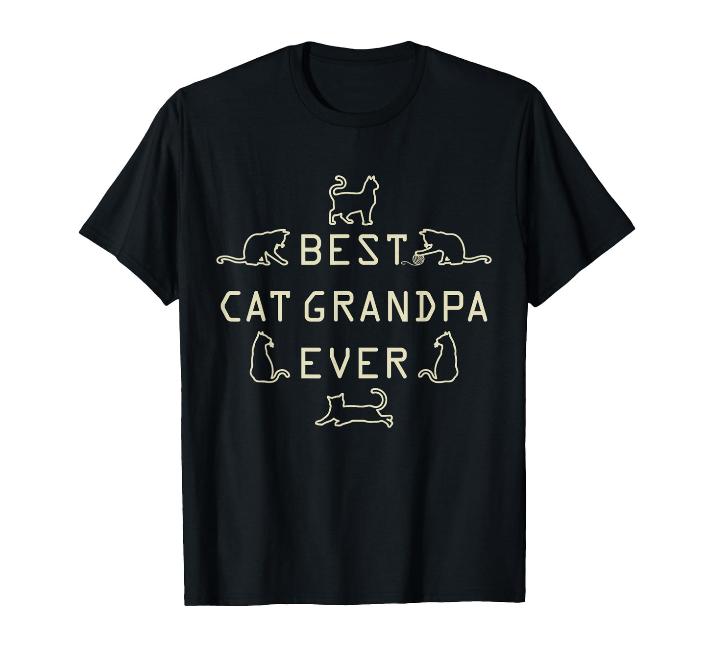 Feline Kitten Cat Grandfather Kitty T-Shirt - Aesthetic Graphic Unisex - T-Shirt, Sweatshirt, Hoodie