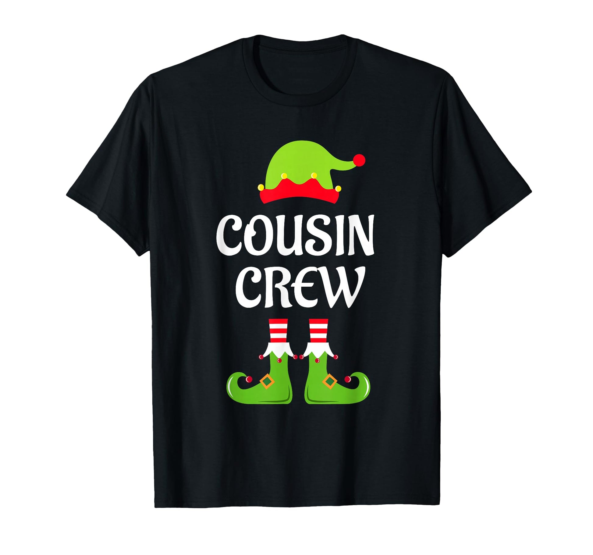 Cousin Crew Elf Funny Family T-Shirt - Casual Everyday Wear for Adults - T-Shirt, Sweatshirt, Hoodie