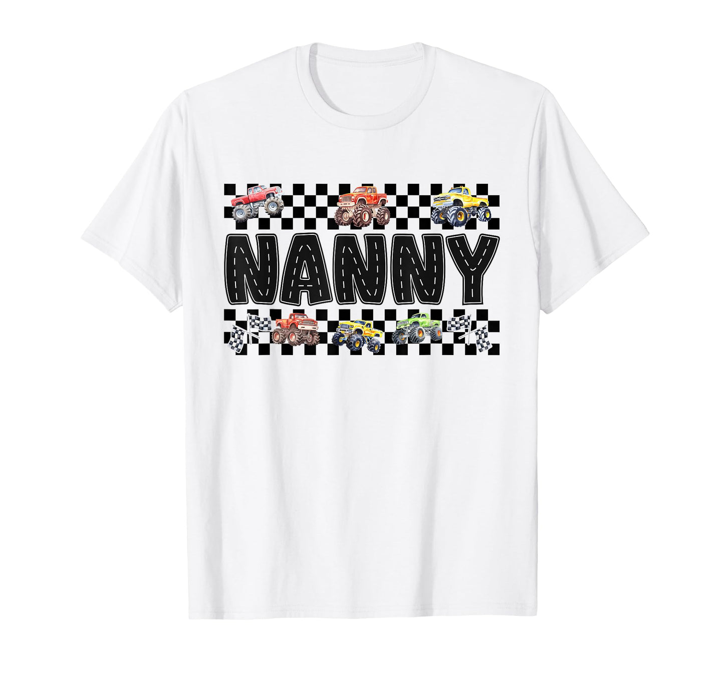 Nanny Monster Truck Family Crew T-Shirt - Streetwear Style for Adults - T-Shirt, Sweatshirt, Hoodie