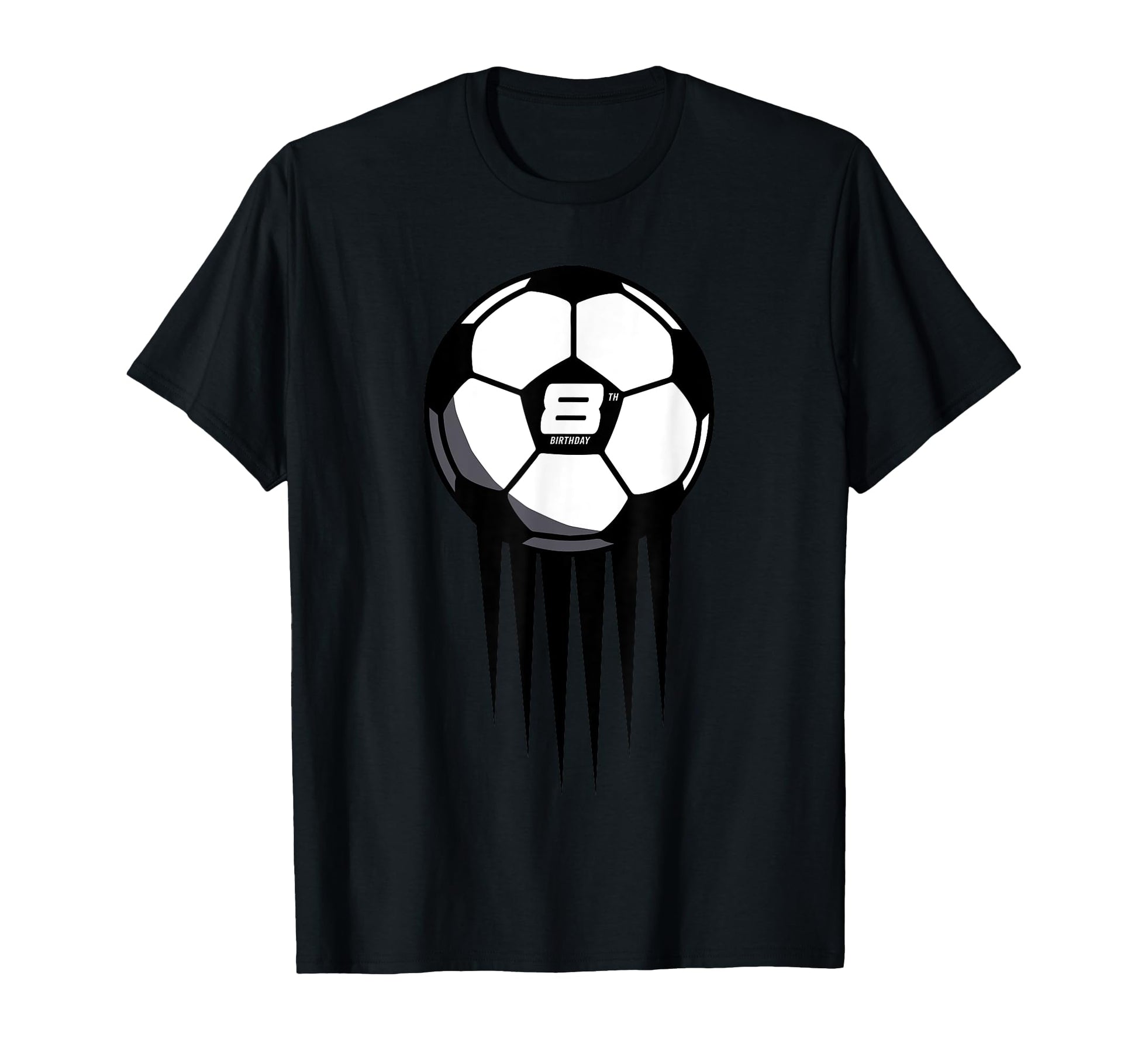 8Th Birthday Soccer 8 Years Old T-Shirt - Casual Everyday Wear Men Women - T-Shirt, Sweatshirt, Hoodie