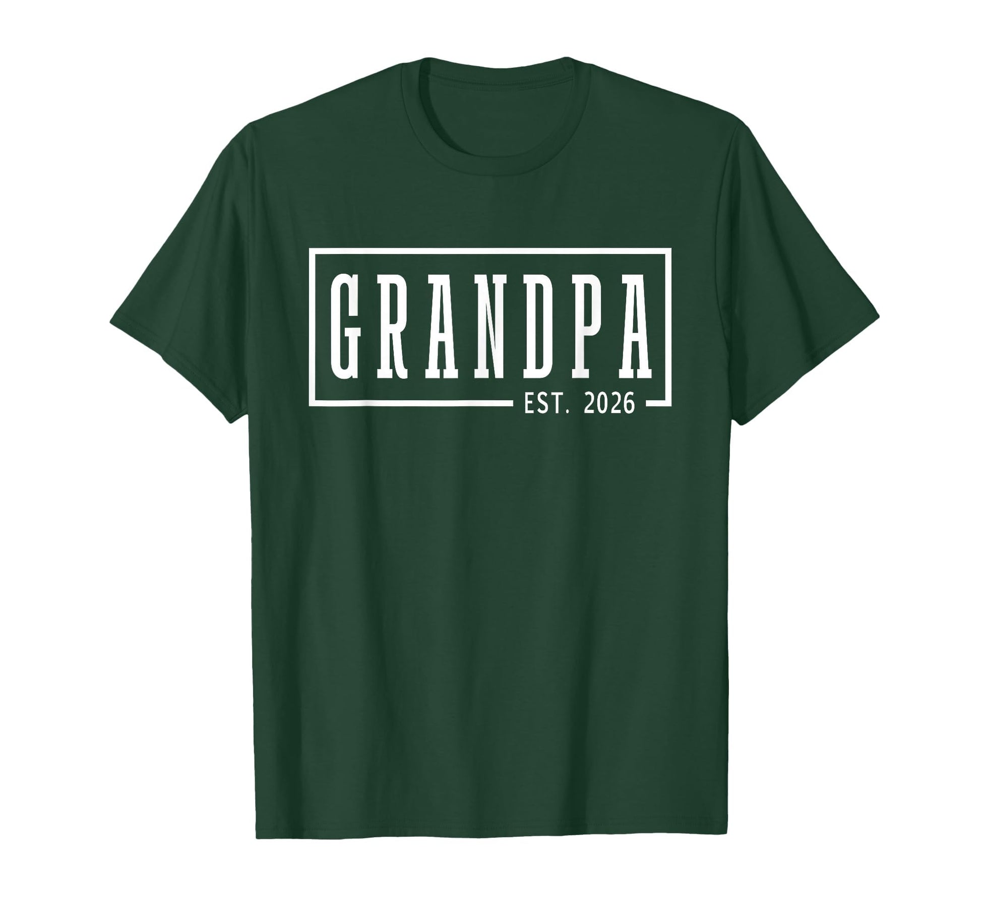 Grandpa Est 2026 Sleek Framed T-Shirt - Graphic Print for Adults - T-Shirt, Sweatshirt, Hoodie
