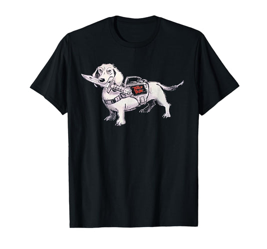 Battle Tribe War Dog Dachshund T-Shirt - Minimalist Print Men Women - T-Shirt, Sweatshirt, Hoodie