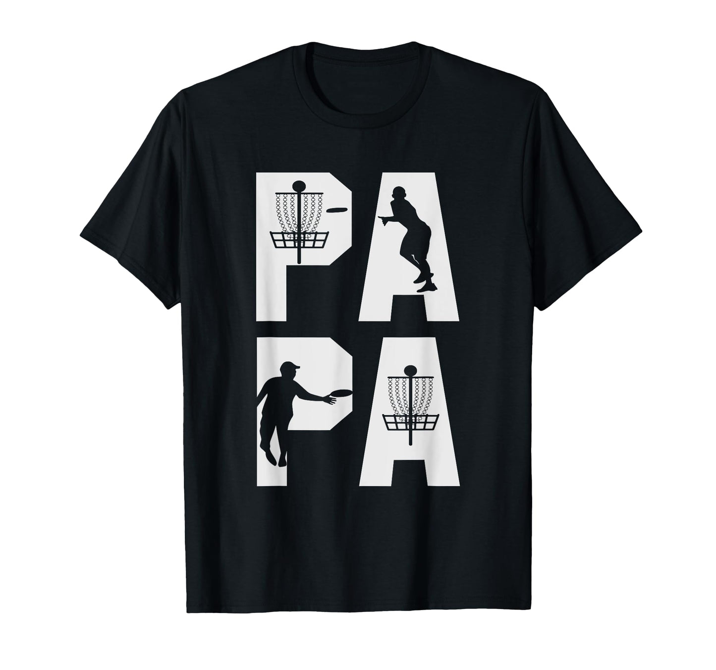 Disc Golf Dad Papa T-Shirt - Minimalist Print Unisex - T-Shirt, Sweatshirt, Hoodie