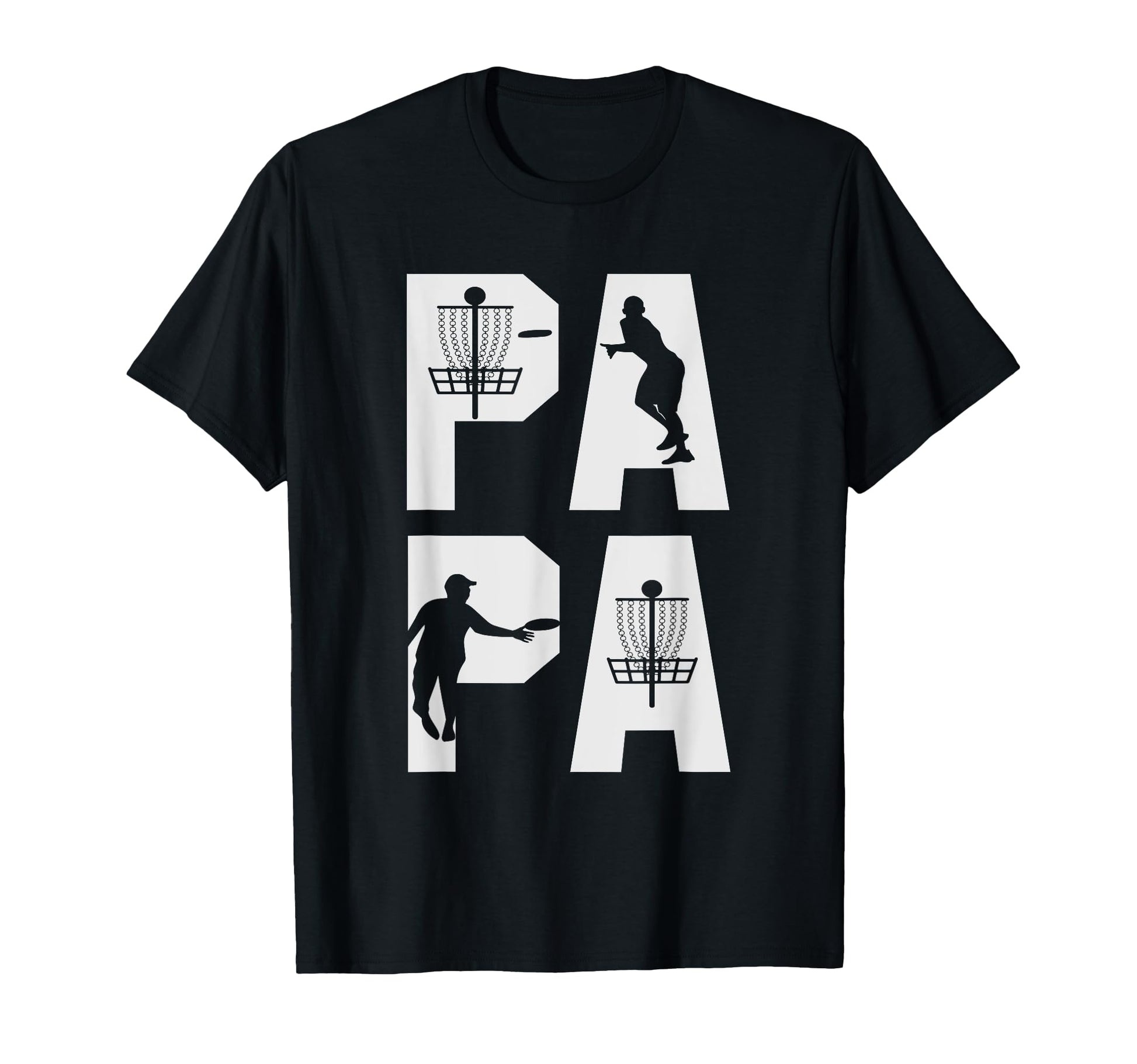 Disc Golf Dad Papa T-Shirt - Minimalist Print Unisex - T-Shirt, Sweatshirt, Hoodie