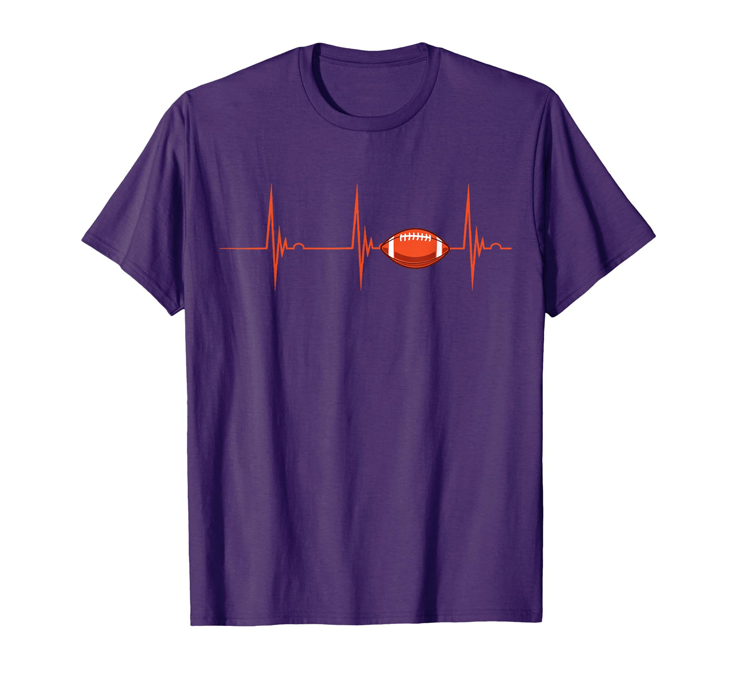 American Football Heartbeat Ecg T-Shirt - Custom Art Print for Adults - T-Shirt, Sweatshirt, Hoodie