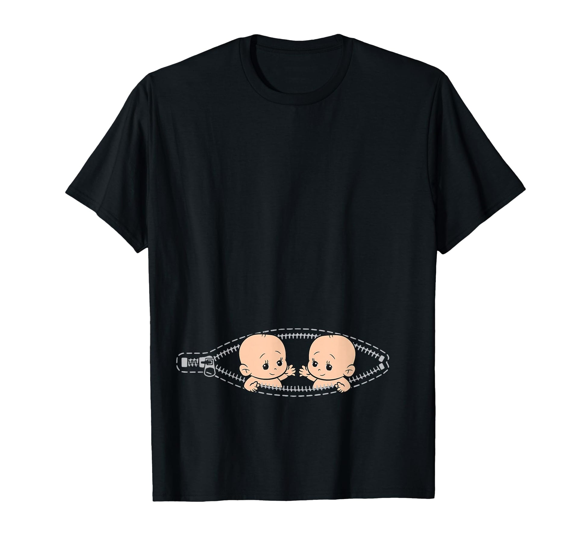 Funny Mom Twin Pregnancy T-Shirt - Aesthetic Graphic for Adults - T-Shirt, Sweatshirt, Hoodie