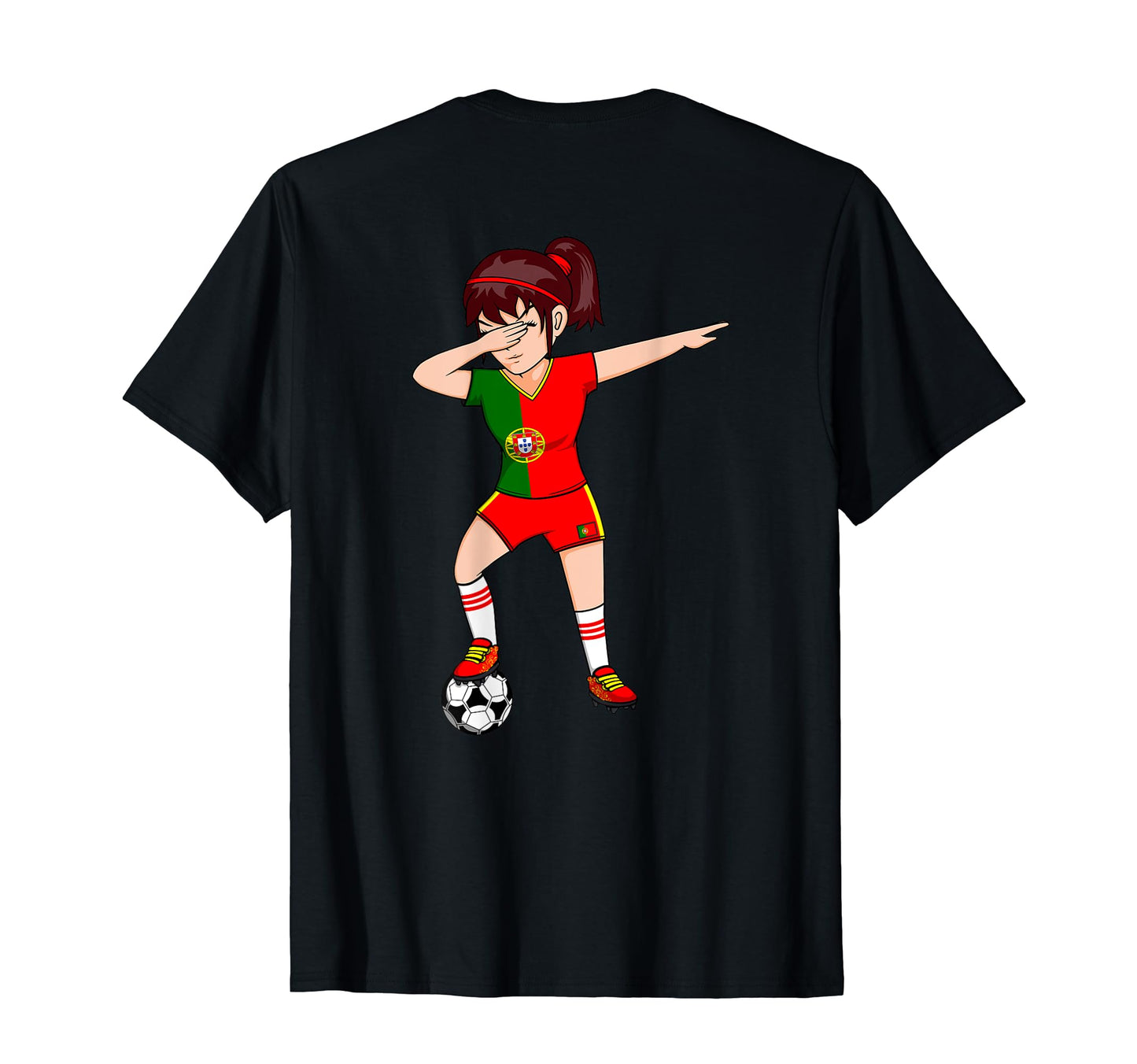 Dabbing Soccer Portugal Jersey T-Shirt - Custom Art Print Unisex - T-Shirt, Sweatshirt, Hoodie