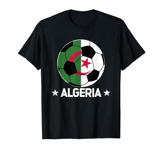 Algeria Soccer Team Algeria Flag Jersey T-Shirt - Graphic Print for Adults - T-Shirt, Sweatshirt, Hoodie
