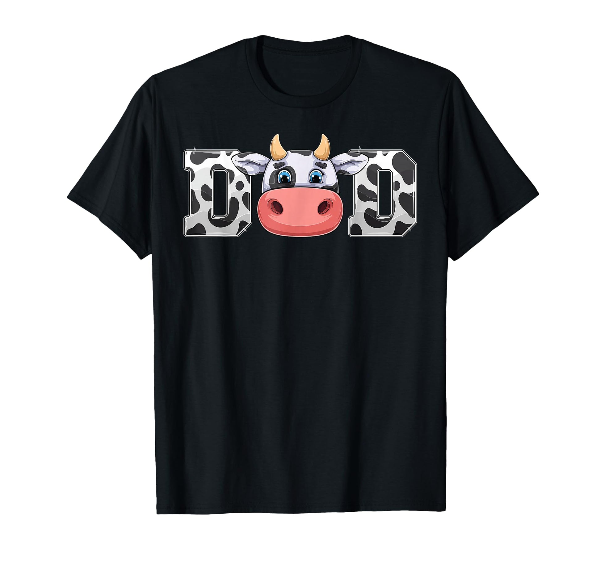 Dad Cow Cowboy Animal Pattern Farmer T-Shirt - Novelty Apparel Men Women - T-Shirt, Sweatshirt, Hoodie