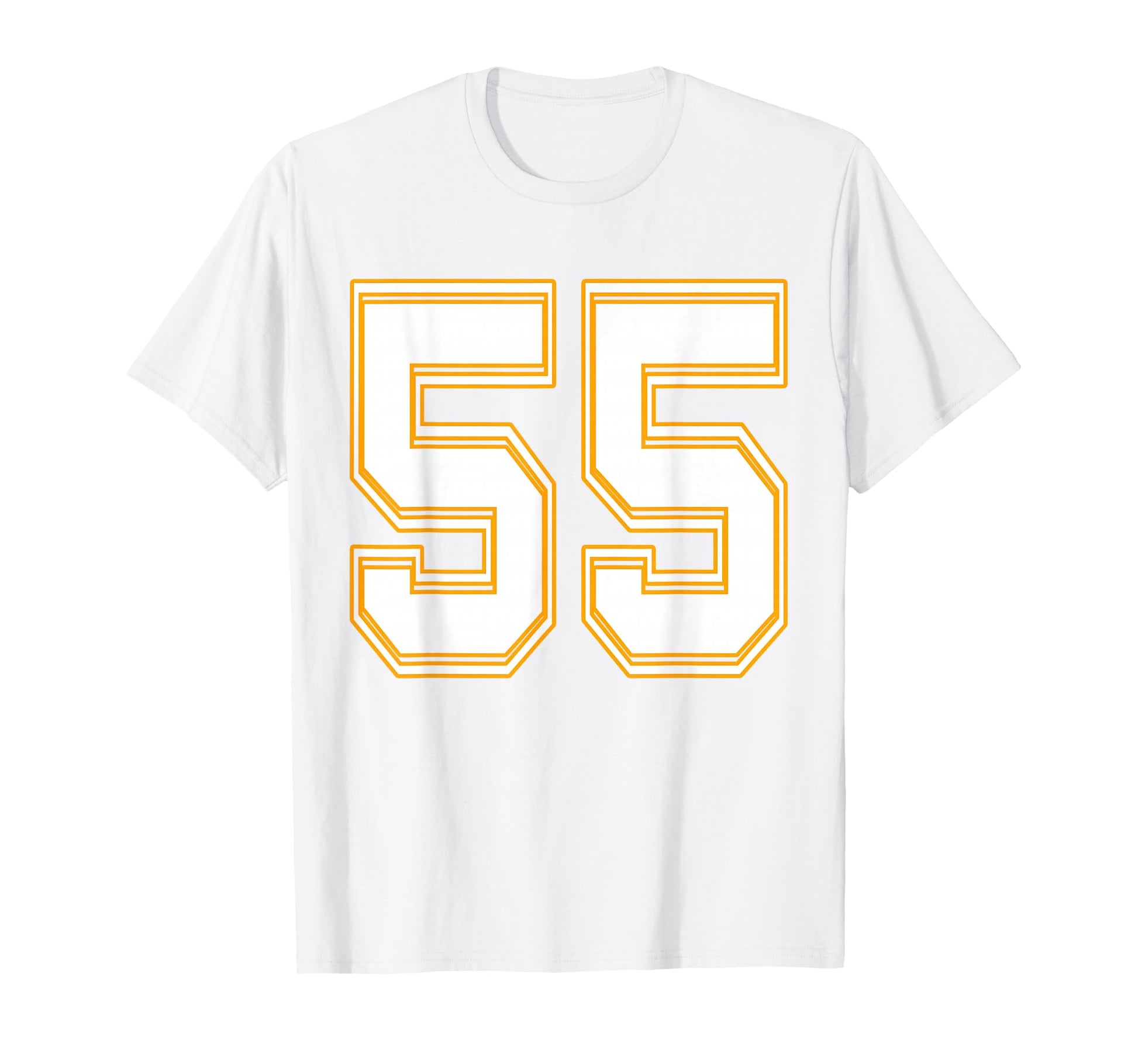 Number 55 Red Yellow White Football T-Shirt - Streetwear Style Men Women - T-Shirt, Sweatshirt, Hoodie