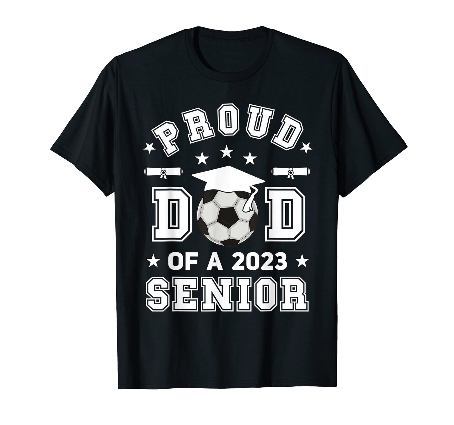 Mens Proud Dad 2023 Senior T-Shirt - Aesthetic Graphic for Adults - T-Shirt, Sweatshirt, Hoodie