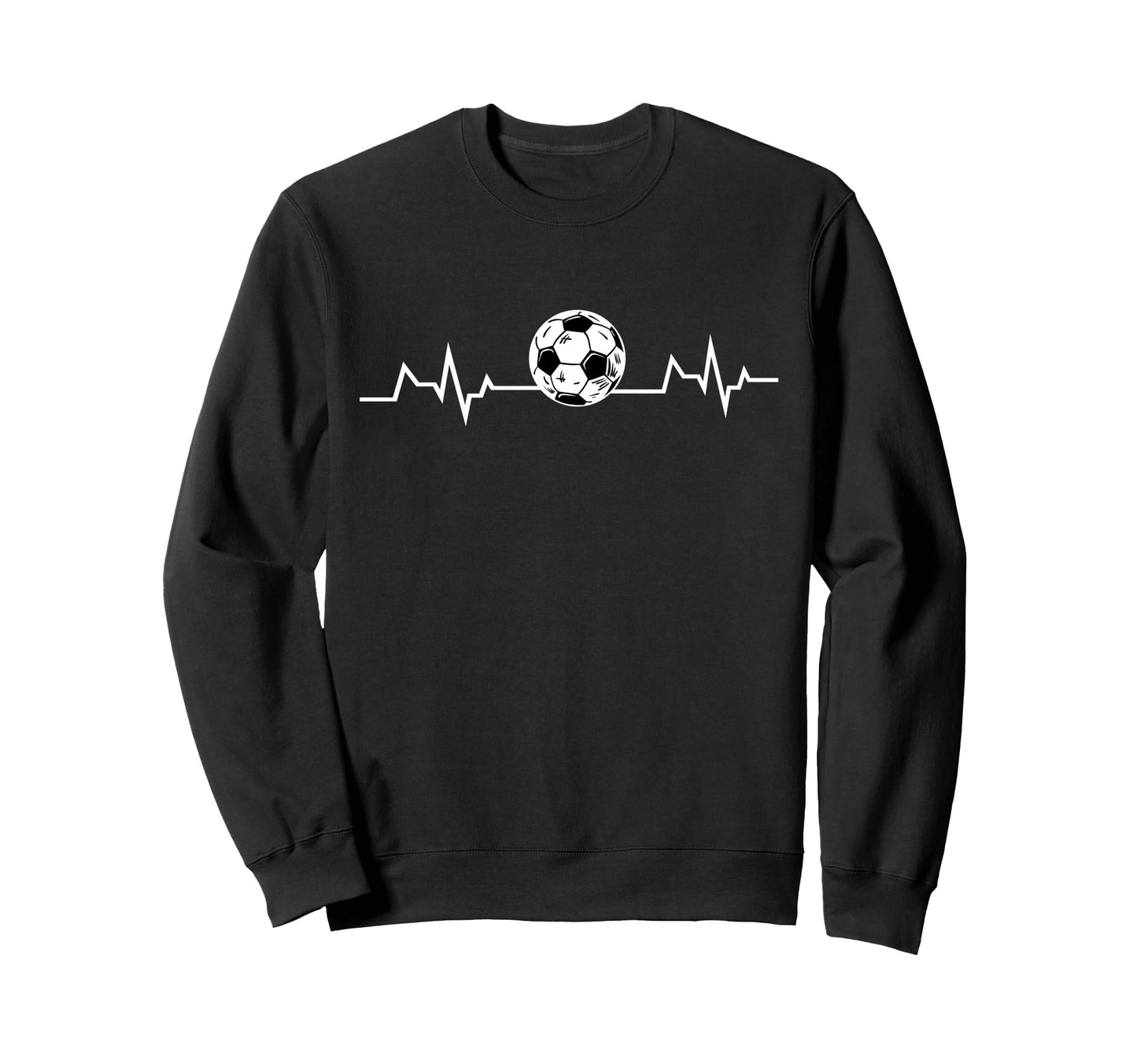 Soccer Heartbeat Soccer Lover Ball Sweatshirt - Aesthetic Graphic Unisex - T-Shirt, Sweatshirt, Hoodie