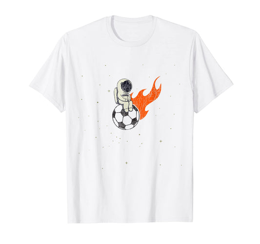 Astronaut Soccer Asteroid Comet T-Shirt - Trendy Graphic Unisex - T-Shirt, Sweatshirt, Hoodie