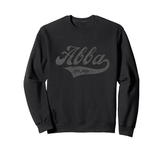 Abba Est 2024 Hebrew New Dad Sweatshirt - Streetwear Style Men Women - T-Shirt, Sweatshirt, Hoodie