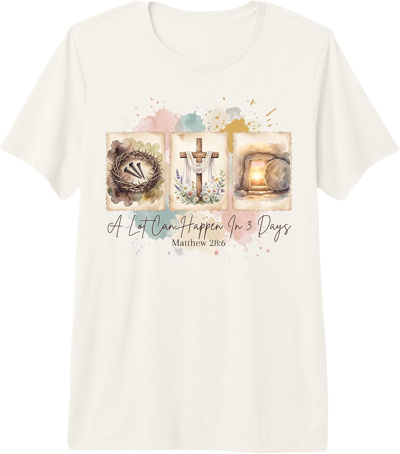 He Is Risen Cross and Empty Tomb Easter Day Unisex T-shirt, Sweatshirt, Hoodie, Long Sleeve Tee - T-Shirt, Sweatshirt, Hoodie
