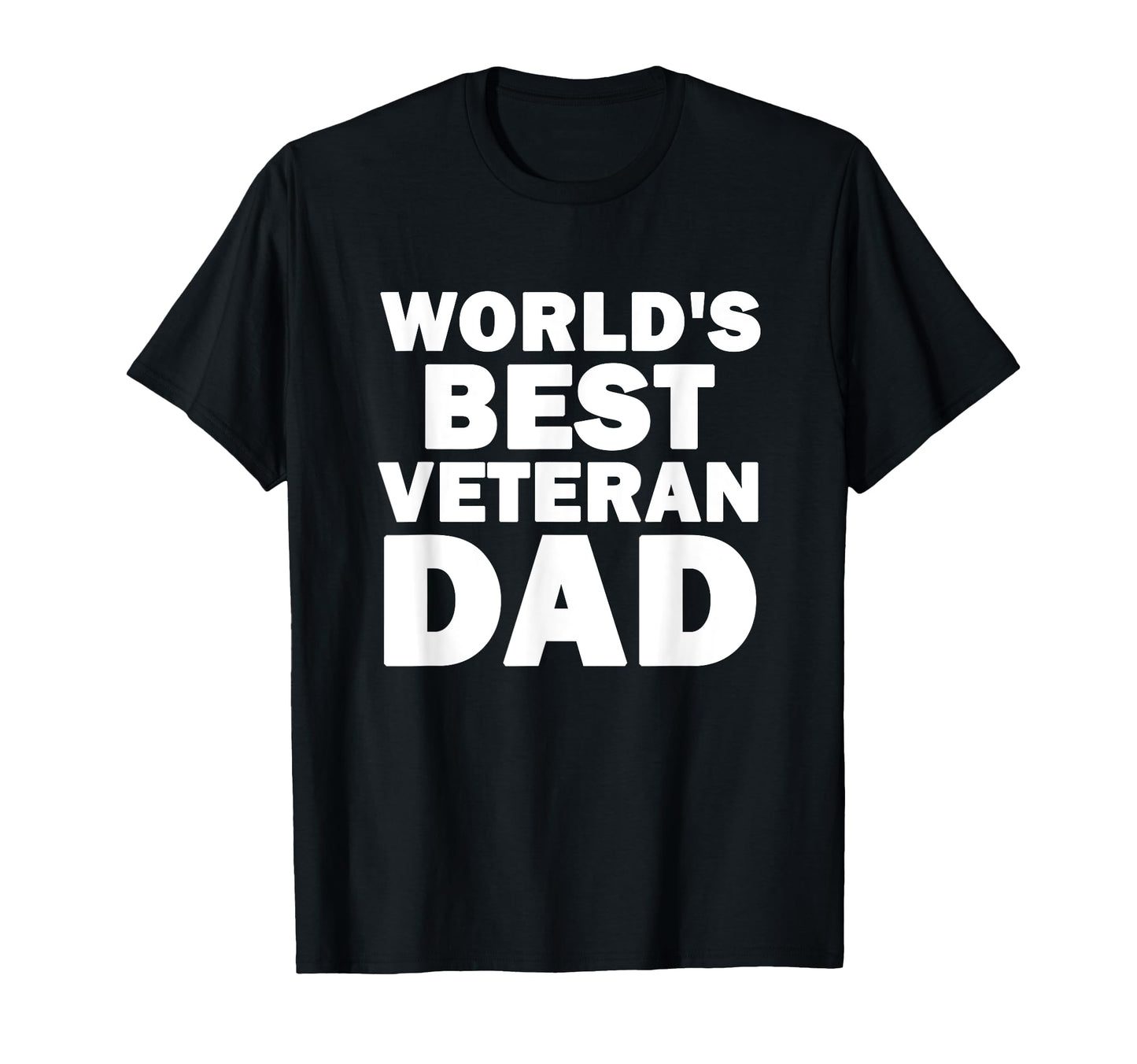 Patriotic American Worlds Best Veteran T-Shirt - Fun Novelty Design Unisex - T-Shirt, Sweatshirt, Hoodie