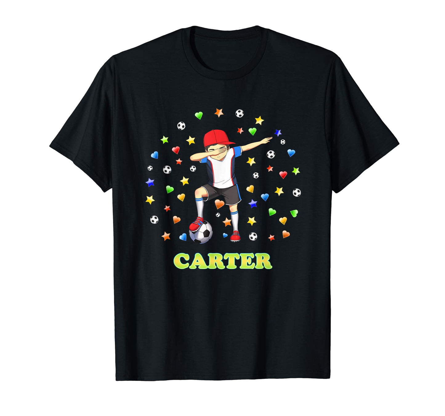 Carter Personalised Soccer Footballer T-Shirt - Streetwear Style Men Women - T-Shirt, Sweatshirt, Hoodie