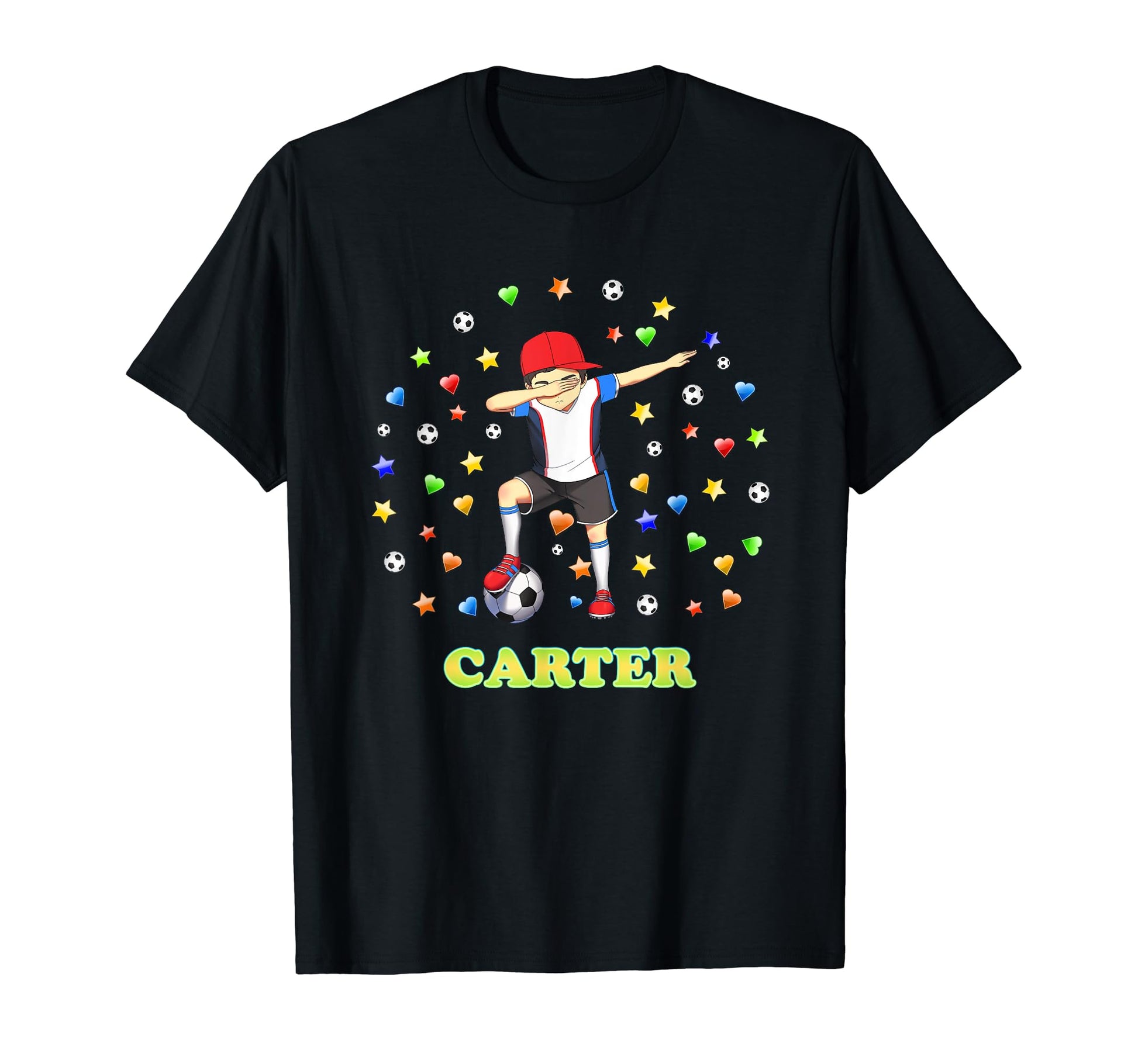 Carter Personalised Soccer Footballer T-Shirt - Streetwear Style Men Women - T-Shirt, Sweatshirt, Hoodie