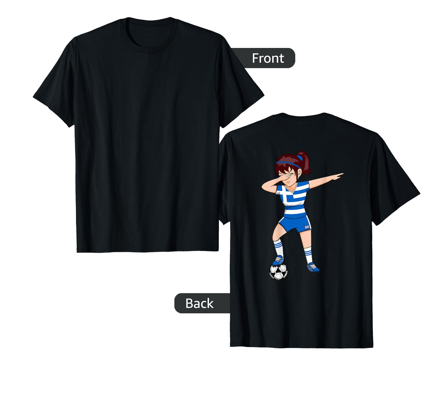 Dabbing Soccer Greece Jersey Greek T-Shirt - Trendy Graphic Unisex - T-Shirt, Sweatshirt, Hoodie