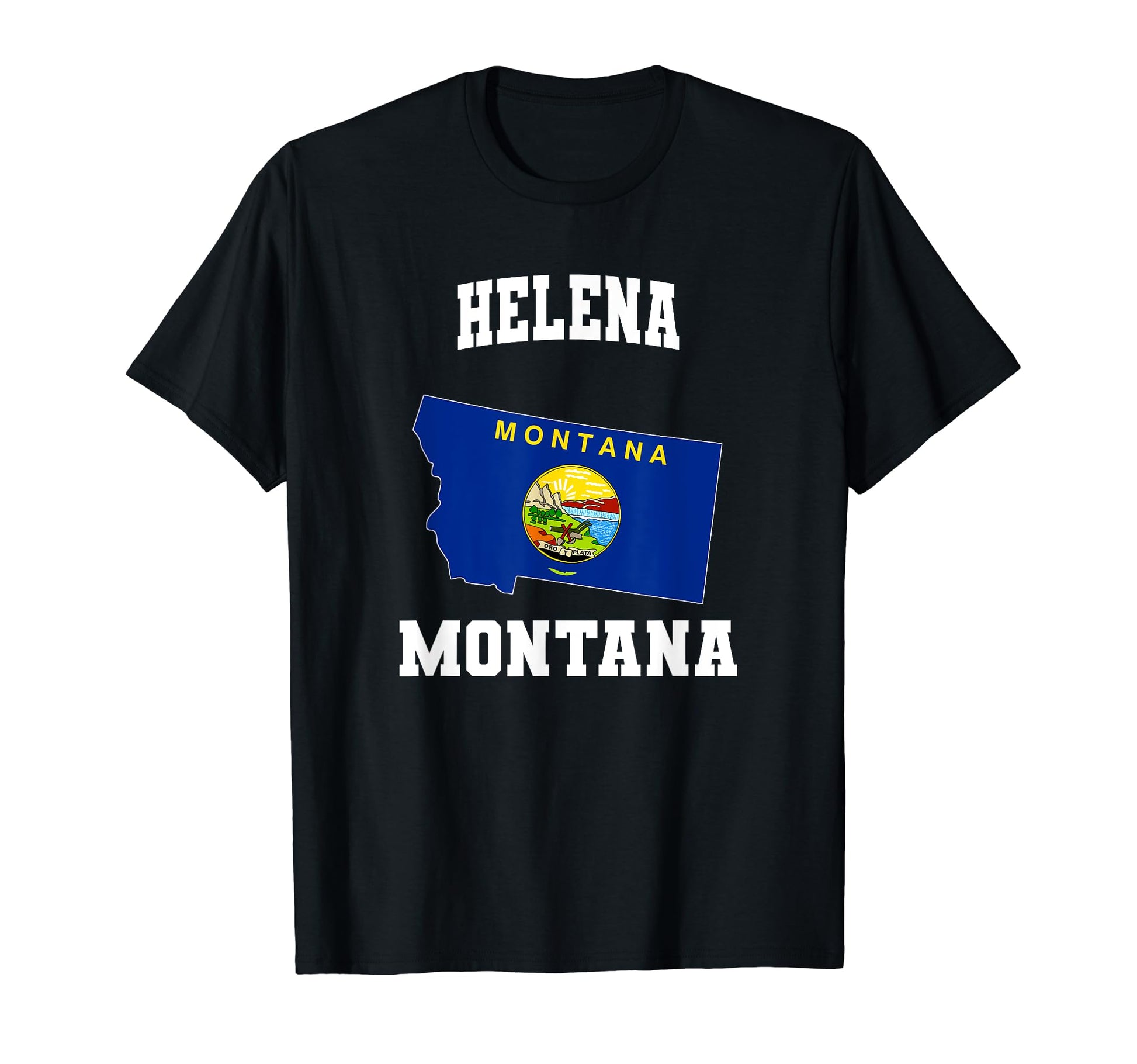 Helena Montana Mt State Athletic T-Shirt - Novelty Apparel for Adults - T-Shirt, Sweatshirt, Hoodie