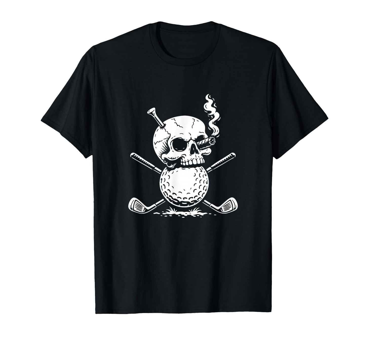 Golf Lover Skull Crossed Golf Clubs Golf Dad T-Shirt - Graphic Print Unisex - T-Shirt, Sweatshirt, Hoodie
