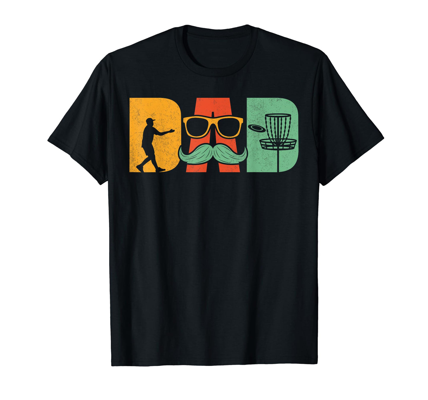 Disc Golf Dad Golfing Golfer Golf T-Shirt - Custom Art Print for Adults - T-Shirt, Sweatshirt, Hoodie