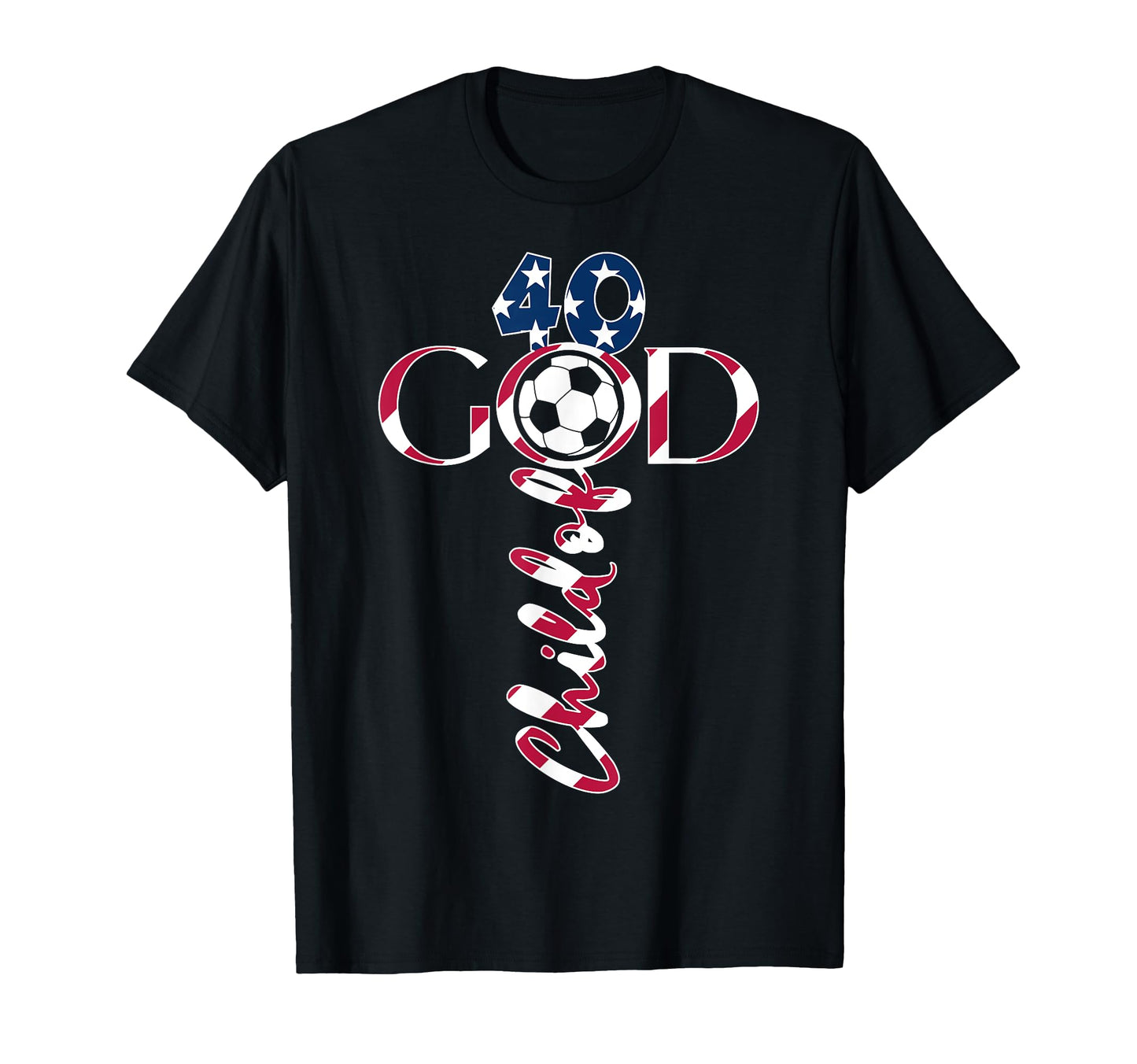 Jesus 40 Years Child God Soccer 40Th T-Shirt - Minimalist Print for Adults - T-Shirt, Sweatshirt, Hoodie