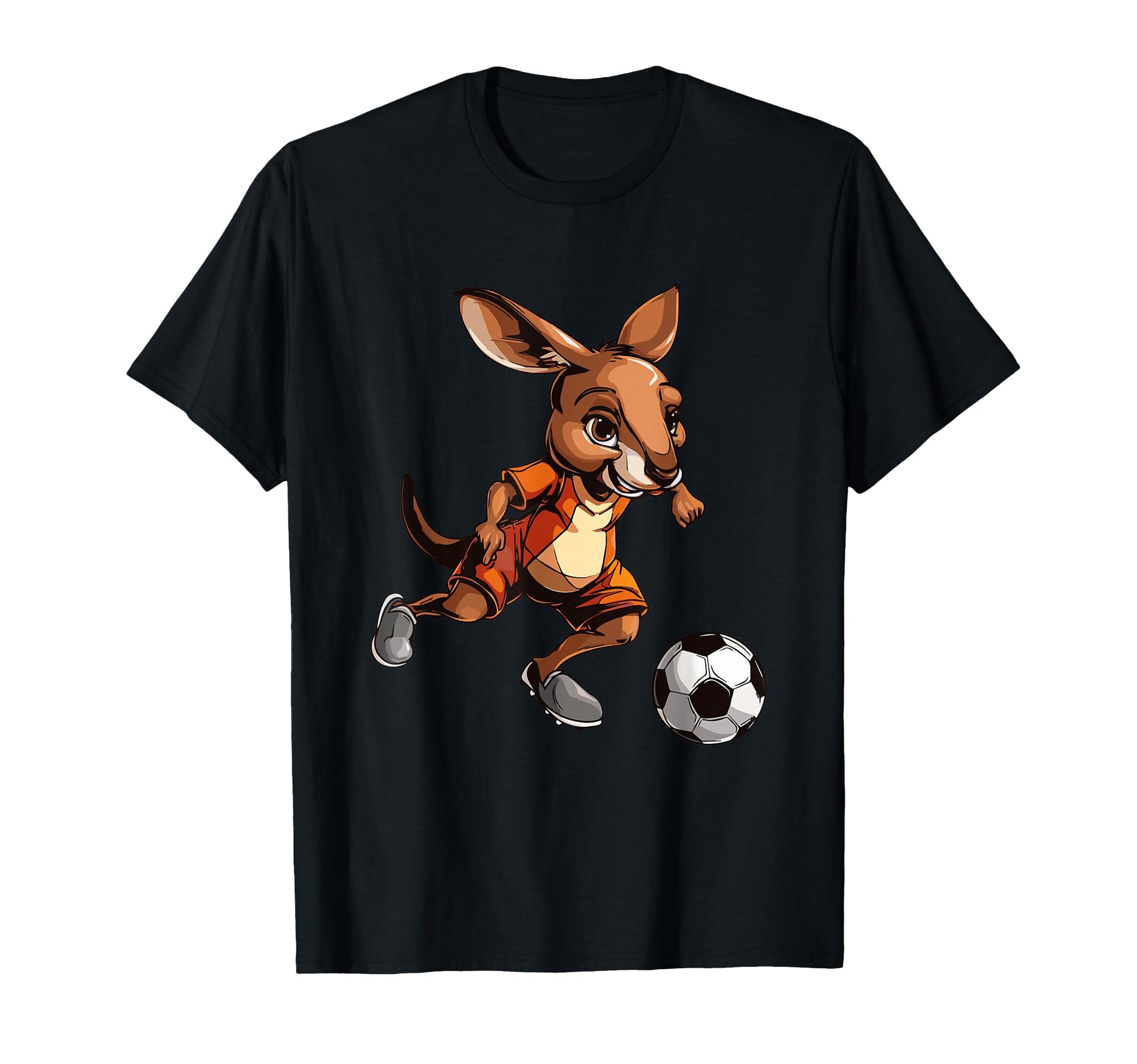 Kangaroo Wildlife Animals Soccer Player T-Shirt - Graphic Print Men Women - T-Shirt, Sweatshirt, Hoodie