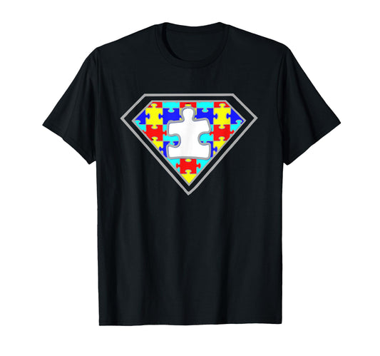 Autism Awareness Superhero Autism T-Shirt - Minimalist Print for Adults - T-Shirt, Sweatshirt, Hoodie