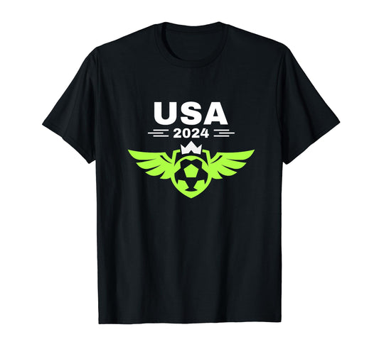 American Soccer Player Soccer 2024 Soccer T-Shirt - Minimalist Print Unisex - T-Shirt, Sweatshirt, Hoodie