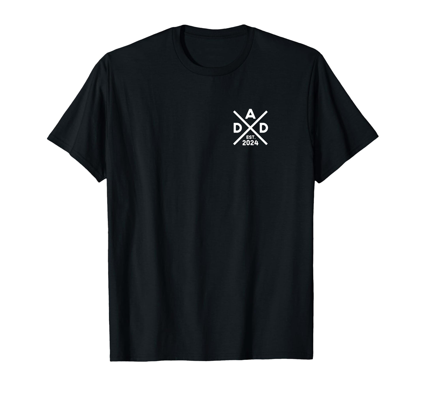 Dad Est 2024 Saltire Dad 24 Logo Level T-Shirt - Unique Graphic Men Women - T-Shirt, Sweatshirt, Hoodie