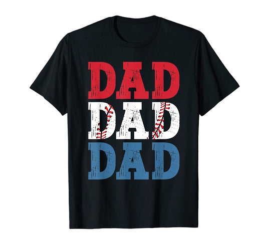 Baseball Dad Fathers Day Family Game T-Shirt - Unique Graphic for Adults - T-Shirt, Sweatshirt, Hoodie